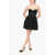 Elisabetta Franchi Flared Minidress With Satin Bustier Black