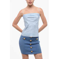 Bluze Silk Cowl Neck Top With All-Over Logo Femei