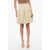 Elisabetta Franchi Jacquard Knitted Miniskirt With Monogram Motif White
