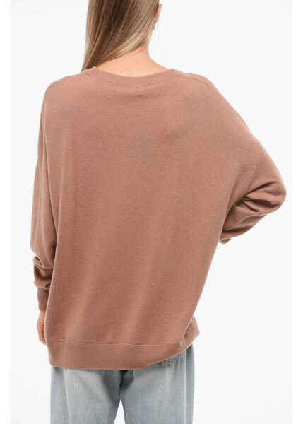 Pulovere Elisabetta Franchi Dropped Shoulder Tricot Sweater Brown Femei (BM 18694873) 2