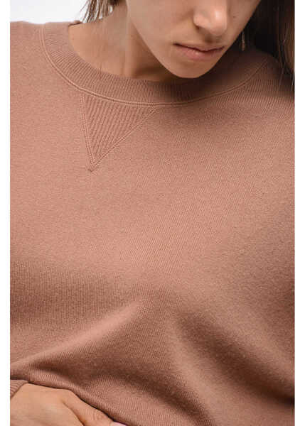 Pulovere Elisabetta Franchi Dropped Shoulder Tricot Sweater Brown Femei (BM 18694873) 3