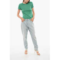 Imbracaminte Dama pagina 235 - Tricouri Elisabetta Franchi Crew Neck Short-Sleeved T-Shirt Green Femei (BM 18695050) - B-mall.ro