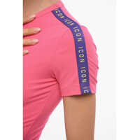 Lenjerie intima DSQUARED2 Dama - Body-uri DSQUARED2 Underwear Icon Crewneck Bodysuit With Logoed Band Pink Femei (BM 18695062) - B-mall.ro