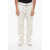 Balmain Straight Fit Cargo Jeans With Zip Detail 22Cm White