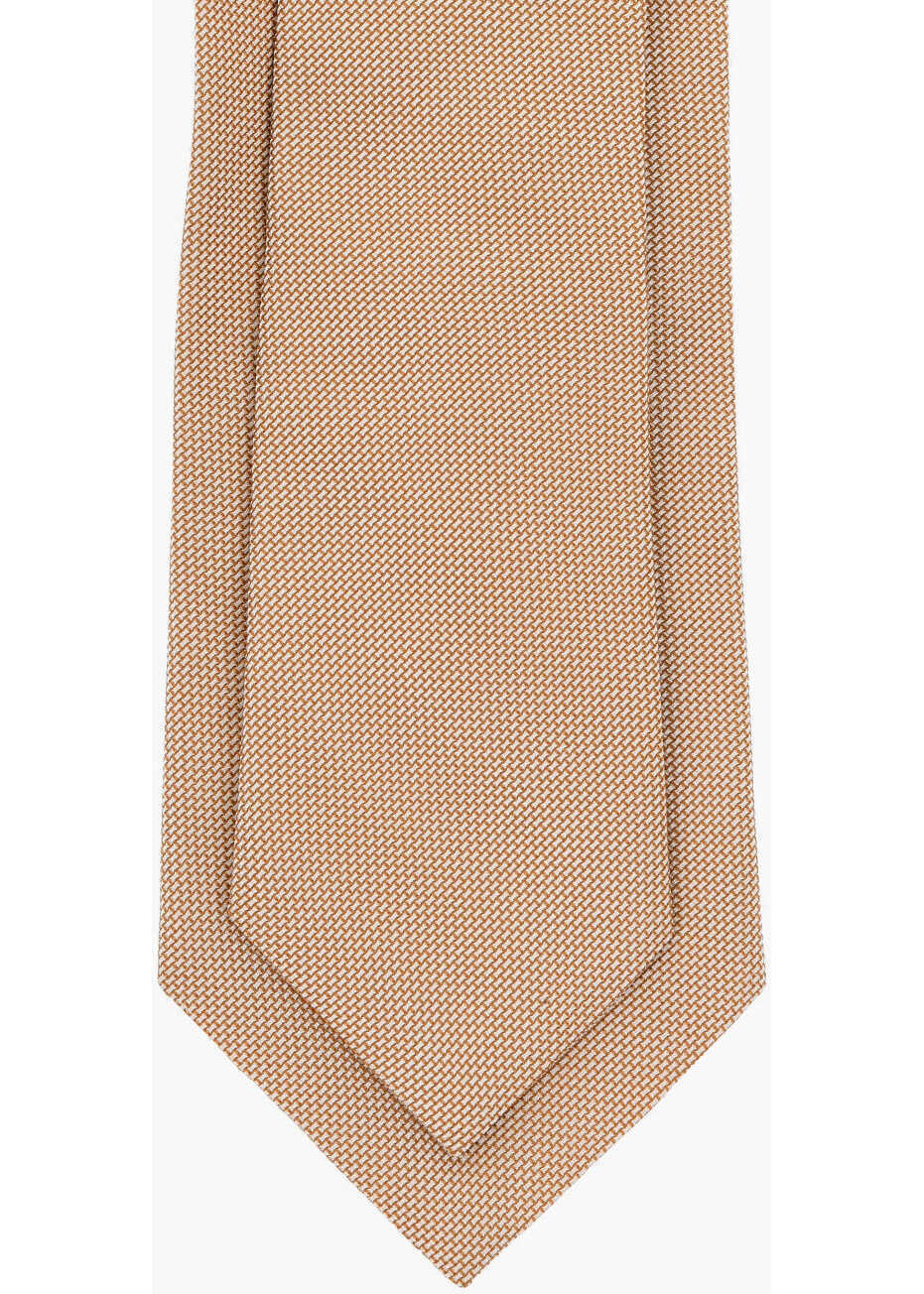 Cravate CORNELIANI Silk Ascot Tie With Matching Pocket Square Beige Barbati (BM 18695164) 2