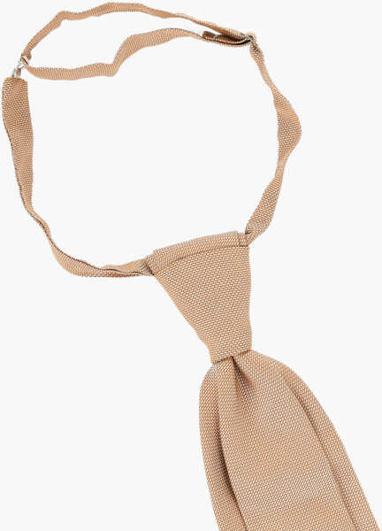 Cravate CORNELIANI Silk Ascot Tie With Matching Pocket Square Beige Barbati (BM 18695164) 3