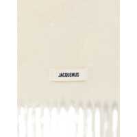 Accesorii JACQUEMUS Dama - Esarfe JACQUEMUS The Scarf Wagon WHITE Femei (BM 18695239) - B-mall.ro