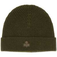 Palarii Wool Hat With Logo Patch Femei