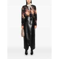 Imbracaminte ZIMMERMANN Dama - Camasi ZIMMERMANN Zimmermann Illustration Printed Silk Shirt Black Femei (BM 18696393) - B-mall.ro