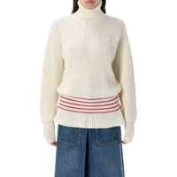 Pulovere Chloé Oversized Wool And Mohair Knit Turtleneck Jumper Femei
