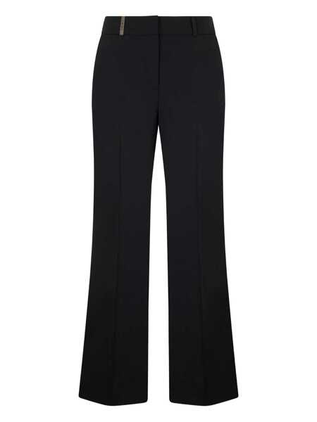 Pantaloni casual Peserico Peserico Flared Trousers Black Femei (BM 18696942) 1