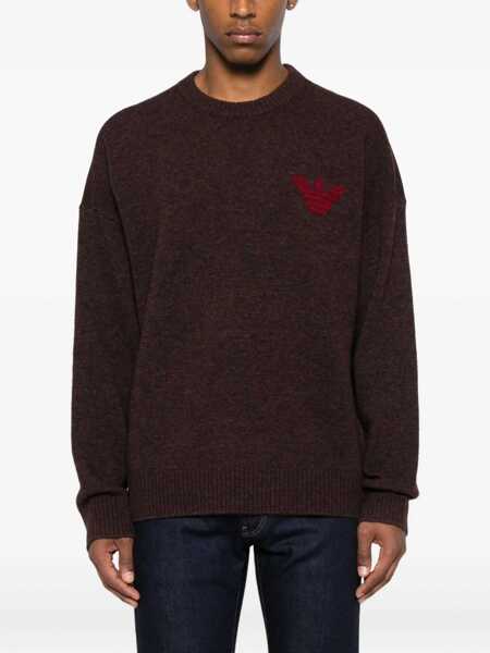 Pulovere Emporio Armani Emporio Armani Wool Blend Pullover PURPLE Barbati (BM 18697107) 3