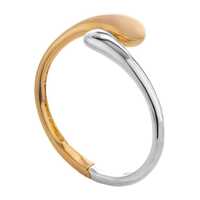 Pulovere 'Isa' Metallic Bicolor Choker Necklace In Gold And Silver Plated Bronze Woman Femei