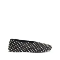 Balerini Jil Sander Black Ballet Flats With All-Over Stud In Leather Woman