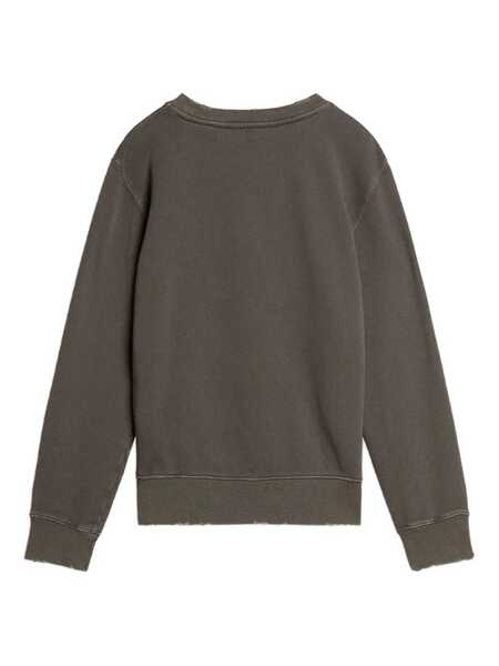 Bluze de trening Golden Goose GOLDEN UNISEX CREW NECK SWEATSHIRT DISTRESSED COTTON FLEECE WITH LOGO Gray Fete (BM 18697806) 2