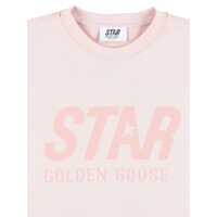 Bluze de trening pentru Fete - Bluze de trening Golden Goose STAR GIRLS CREWNECK REGULAR SWEATSHIRT NEW LOGO PRINT Pink Fete (BM 18697812) - B-mall.ro