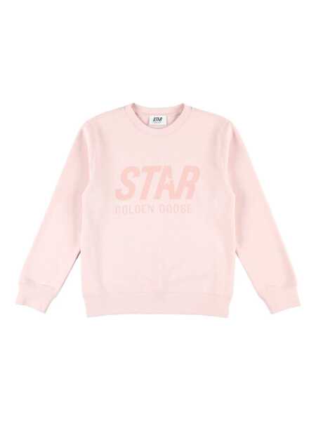 Bluze de trening Golden Goose STAR GIRLS CREWNECK REGULAR SWEATSHIRT NEW LOGO PRINT Pink Fete (BM 18697812) 1