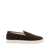 Brunello Cucinelli Chevron-effect suede loafers Brown