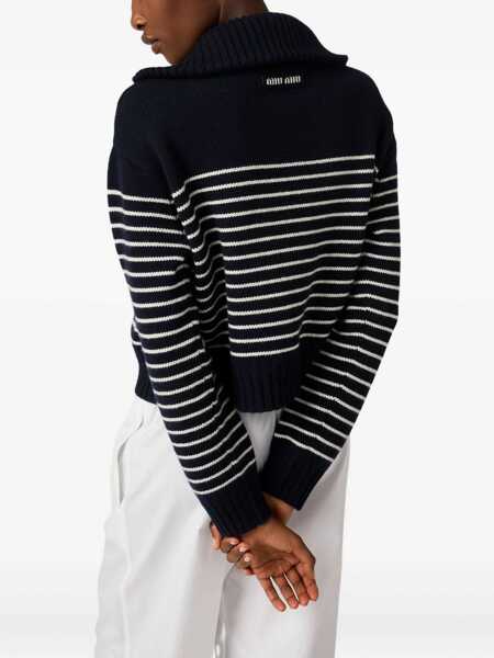 Pulovere Miu Miu Miu Miu Knitwear STRIPPED Femei (BM 18698535) 5