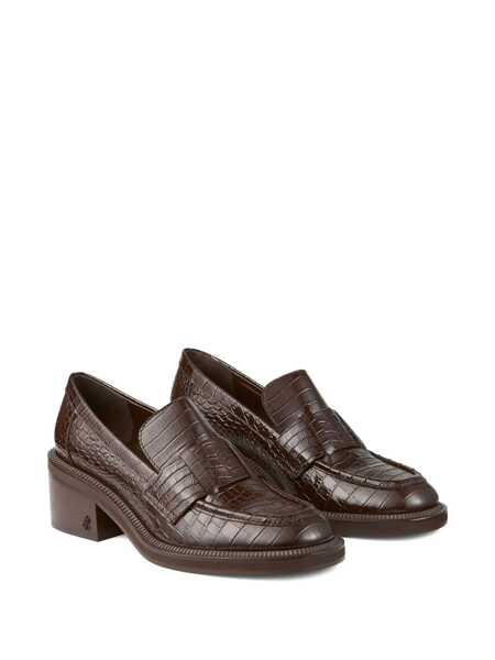 Mocasini Jimmy Choo Jimmy Choo Leather Loafer Brown Femei (BM 18698583) 2