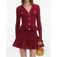 Rochii casual Perforated Knit Dress Femei