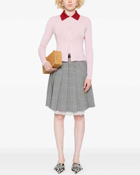 Cardigane Self-Portrait Merino Wool Cardigan PINK Femei (BM 18698623) 2