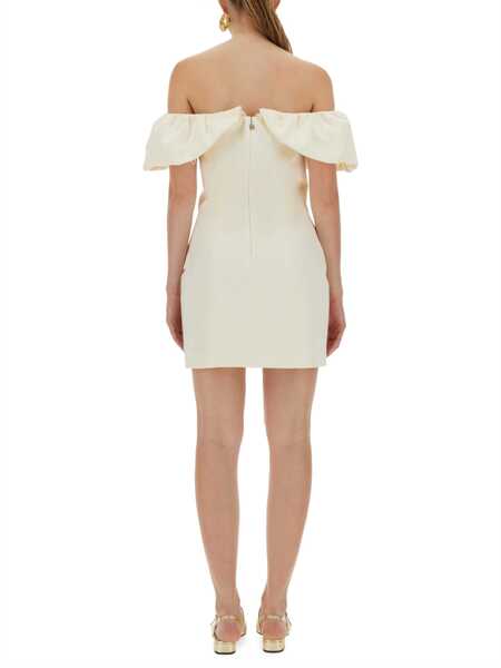 Rochii casual ROTATE Birger Christensen Mini Dress With Bare Shoulders IVORY Femei (BM 18698626) 3