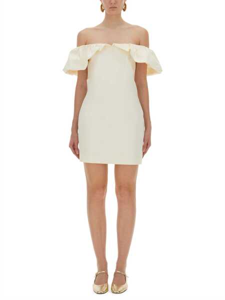 Rochii casual ROTATE Birger Christensen Mini Dress With Bare Shoulders IVORY Femei (BM 18698626) 1
