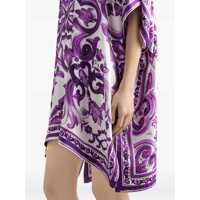 Rochii Dama - Rochii casual Dolce & Gabbana Caftan With Print PURPLE Femei (BM 18698635) - B-mall.ro