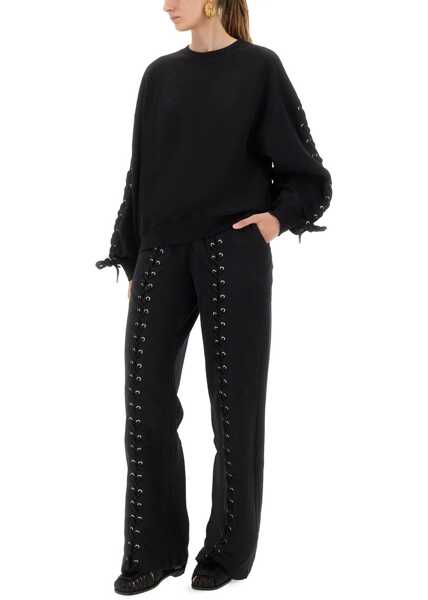 Bluze de trening ROTATE Birger Christensen Sweatshirt With Laces BLACK Femei (BM 18698644) 2