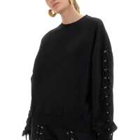 Imbracaminte ROTATE Birger Christensen Dama - Bluze de trening ROTATE Birger Christensen Sweatshirt With Laces BLACK Femei (BM 18698644) - B-mall.ro