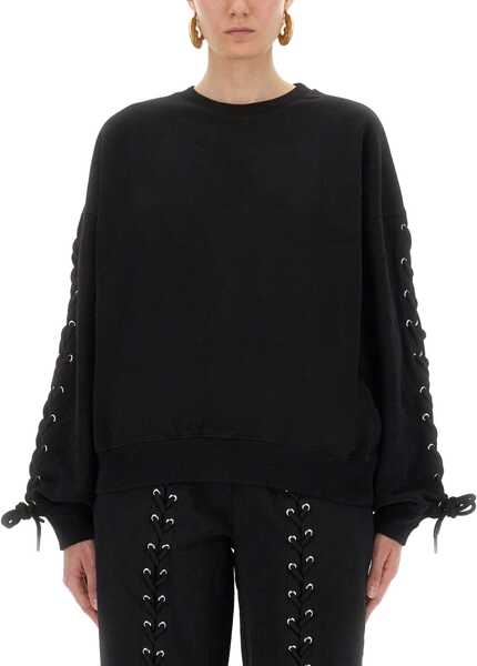 Bluze de trening ROTATE Birger Christensen Sweatshirt With Laces BLACK Femei (BM 18698644) 1