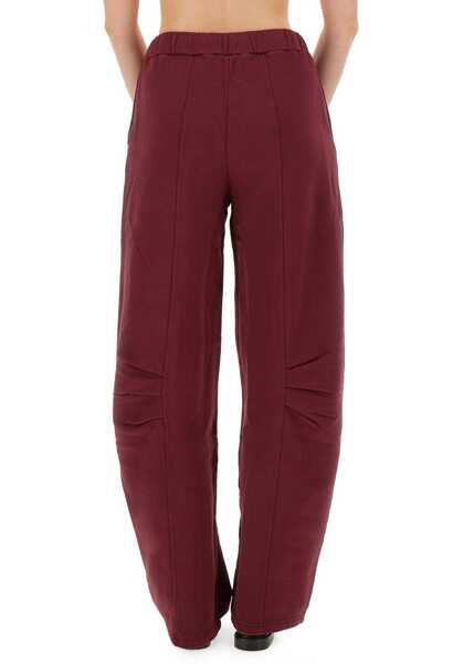 Pantaloni casual ROTATE Birger Christensen Sports Pants Terry Back BORDEAUX Femei (BM 18698647) 4
