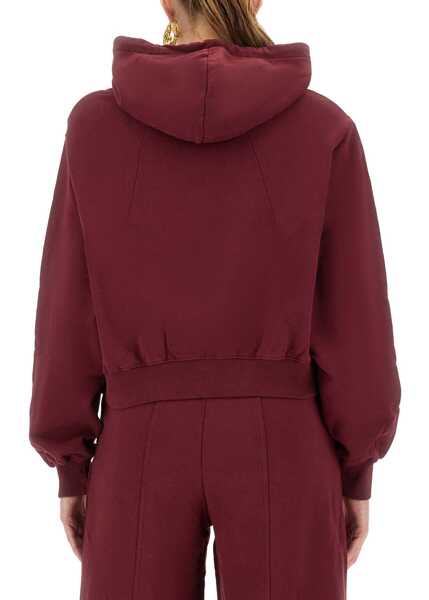 Bluze de trening ROTATE Birger Christensen Terry Back Hoodie BORDEAUX Femei (BM 18698665) 3