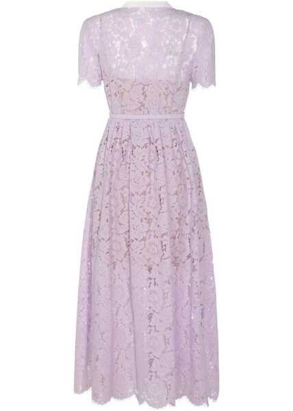 Rochii casual Self-Portrait Lace Midi Dress LILAC Femei (BM 18698668) 2