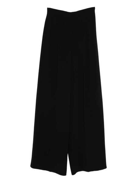 Pantaloni casual Max Mara Max Mara Laccato Pants Black Femei (BM 18700116) 1