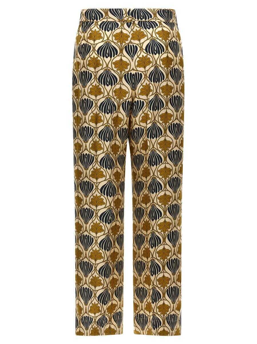 Pantaloni casual Max Mara Max Mara Timec Pants YELLOW Femei (BM 18700209) 2