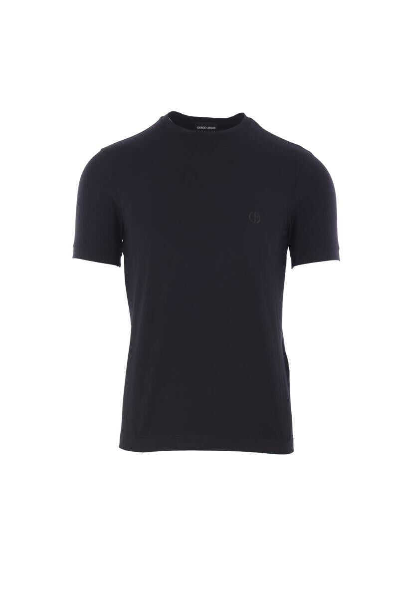 Topuri Giorgio Armani Giorgio Armani T-Shirts And Polos Black Barbati (BM 18700785) 1