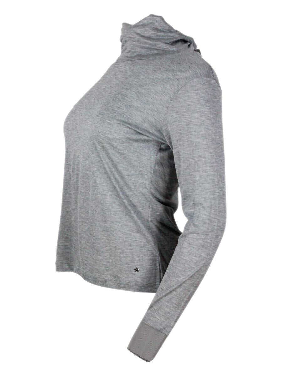 Topuri Lorena Antoniazzi Lorena Antoniazzi T-Shirts And Polos GREY Femei (BM 18701277) 2