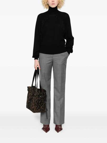 Pulovere Liu Jo Liu Jo Sweatshirt Featuring A Turtleneck Black Femei (BM 18701691) 2