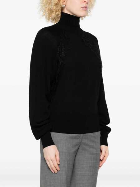 Pulovere Liu Jo Liu Jo Sweatshirt Featuring A Turtleneck Black Femei (BM 18701691) 3