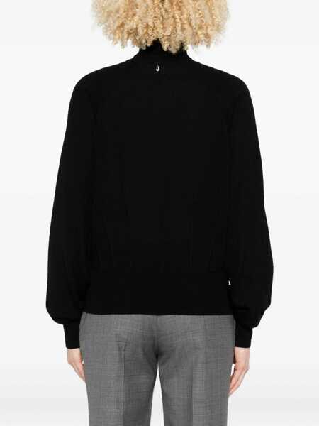 Pulovere Liu Jo Liu Jo Sweatshirt Featuring A Turtleneck Black Femei (BM 18701691) 4