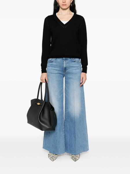 Pulovere Liu Jo Liu Jo Wool Sweater Featuring A V-Neck Black Femei (BM 18701694) 2