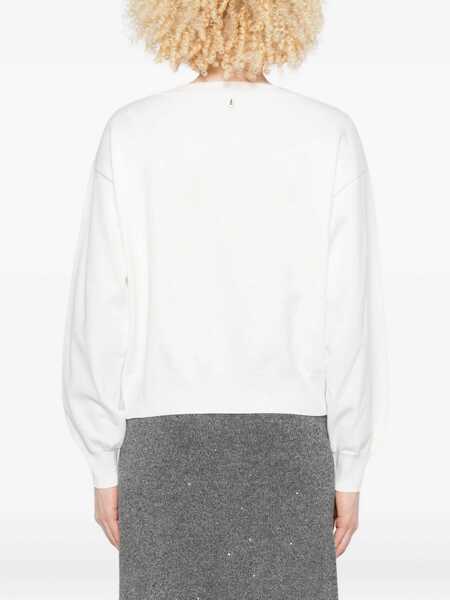 Pulovere Liu Jo Liu Jo White Top With Beads WHITE Femei (BM 18701703) 4