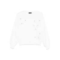 Pulovere Liu Jo White Top With Beads Femei