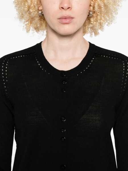 Cardigane Liu Jo Liu Jo Cardigan Made From Virgin Wool Black Femei (BM 18701706) 5