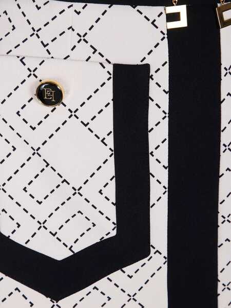 Fuste Elisabetta Franchi Elisabetta Franchi Skirts LATTE/NERO Femei (BM 18702183) 3