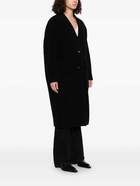 Paltoane Isabel Marant Isabel Marant toile Florane Coat Black Femei (BM 18702579) 3