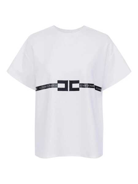 Topuri Elisabetta Franchi Elisabetta Franchi T-Shirts And Polos White Femei (BM 18702585) 4
