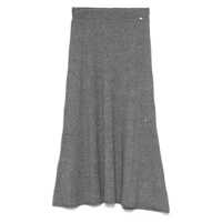 Fuste Liu Jo Grey Midi Knit Skirt Femei